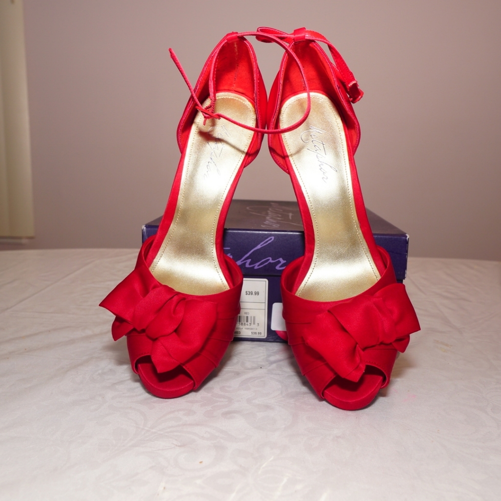 Satin Open Toe Heels